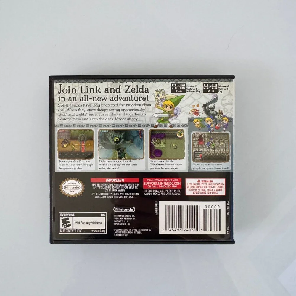 NINTENDO DS The Legend of Zelda Spirit Tracks Authentic CIB - Tested/Working